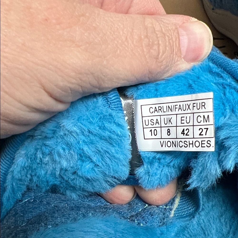 Vionic Blue Quilted Slippers - Picture 4 of 4